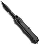 Smith & Wesson M&P OTF Assist Finger Actuator Tanto Knife (3.2" Black Serr)