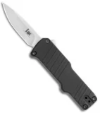 HK Micro Incursion OTF Automatic Knife Black Aluminum (1.9" Stonewash)