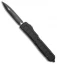 Microtech Ultratech II OTF Knife D/E Step Side Black Aluminum (3.4" Black)