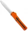 AKC F-20 D/A Dagger OTF Automatic Knife Orange Aluminum (3.6" Satin)