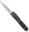 Microtech Ultratech II OTF Knife D/E Step Side Black Aluminum (3.4" Stonewash)