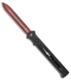 Paragon Estiletto Dagger OTF Automatic Black Bolt (5.5" Red)