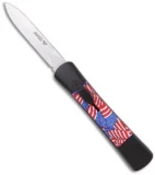 AKC Concord Dagger OTF Automatic Knife American Flag (3.25" Satin)
