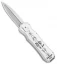 Piranha Silver Excalibur Knife D/A OTF Automatic (3.2" Stonewash Plain)