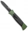 AKC 777 Blackfinger OTF Automatic Knife Green/Black (3.375" Black Flat)