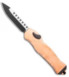 Heretic Knives Hydra OTF Automatic Knife Drop Point Copper (3.6" Two Tone)