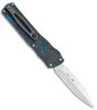 Brian Tighe Custom Small Twist Tighe Dagger OTF Blue Fat CF (2.75" Satin)