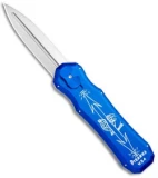 Piranha Excalibur OTF Automatic Knife Blue (3.2" Stone)