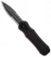 Piranha Excalibur OTF Knife Tactical Double Action Automatic (3.2" Black Serr)