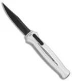 Piranha Rated-R D/A OTF Automatic Knife Silver (3.5" Black)