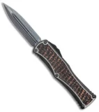 Marfione Custom Hera OTF Knife Snakeskin Copper Carbon Fiber  (3" Mosaic Dama)