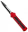 AKC F-16 D/A Bayonet OTF Automatic Knife Red (3.3" Two Tone)