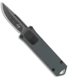 Boker Plus USB OTF Automatic Knife Gray Aluminum (1.7" Black SW)