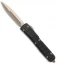 Microtech Ultratech II OTF Knife D/E Step Side Black Aluminum (3.4" Bronze)