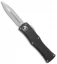 Microtech Hera OTF Automatic Knife F/S Black Aluminum (3" Stonewash Serr) 702-12