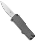 HK Micro Incursion OTF Automatic Knife Matte Gray Aluminum (1.9" Stonewash)