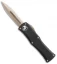 Microtech Hera OTF Automatic Knife DE F/S Black Aluminum (3" Bronze Serr) 702-15
