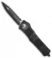 Microtech Tactical Combat Troodon OTF Dagger Knife (3.8" Black Full Serr) 142-3T