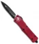 Microtech Combat Troodon D/E OTF Automatic Knife Red (3.8" Black) 142-1RD