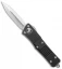 Microtech Troodon Dagger D/E OTF Automatic Knife Black (3" Satin) 138-4
