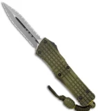 Microtech Combat Troodon D/E OTF Frag Off Series Green (4" Serr) 142-DR12