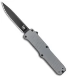 HK Hadron D/A OTF Automatic Knife Gray Aluminum (3.375" Black Clip Point) 54012