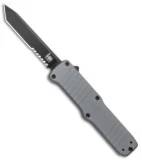 HK Hadron D/A OTF Automatic Knife Gray Aluminum (3.375" Black Tanto  Serr) 54002