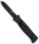 AKC 777 Blackfinger OTF Automatic Knife Black (3.375" Black Flat)