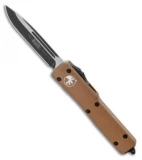 Microtech UTX-70 S/E OTF Automatic Knife Tan (2.4" Two-Tone) 148-1TA