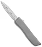 EOS Harpoon OTF Auto Dagger Knife Gray Ti./Black Flamed Clip (3.75" Two-Tone)