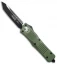 Microtech Combat Troodon Tanto OTF Automatic Knife Green (3.8" Black) 144-1OD