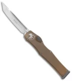 Microtech Halo VI Tanto OTF Automatic Knife Tan (4.4" Satin) 250-4TA