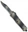 Microtech Combat Troodon Bowie OTF Automatic Knife (3.8" Tan Camo Serr) 146-2TC