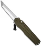 A.R.S. Kato OTF Knife OD Green Single Action Automatic Tanto (3.5" Satin Plain)
