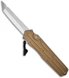A.R.S. Kato OTF Knife Bronze Single Action Automatic Tanto (3.5" Satin Plain)