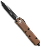 Microtech UTX-85 S/E OTF Automatic Knife Tan (3.125" Black) 231-1TA