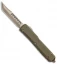 Microtech Ultratech Hellhound Tanto OTF Knife OD Green G-10 (3.4" Bronze SW)