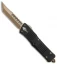 Microtech Signature Series Combat Troodon Hellhound Tanto OTF Knife (3.8" Brnz.)