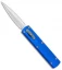D Rocket Designs Zulu Spear D/A OTF Automatic Knife Blue (2.8" Satin)