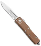 Microtech UTX-85 S/E OTF Automatic Knife Tan (3.125" Satin Serr)