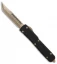 Microtech Ultratech Hellhound Tanto OTF Knife Black G-10 (3.4" Bronze SW)