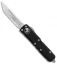 Microtech UTX-85 T/E OTF Automatic Knife Black (3.125" Satin Serr) 233-5