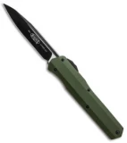 Microtech Cypher S/E OTF Automatic Knife Smooth OD Green (4" Black) 42S-1OD