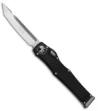 Microtech Halo VI Tanto OTF Automatic Knife Black (4.4" Satin) 250-4