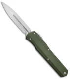 Microtech Cypher D/E OTF Automatic Knife Smooth OD Green (4" Stonewash)