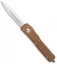 Microtech UTX-70 D/E OTF Automatic Knife Tan CC (2.4" Satin)