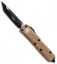 Microtech UTX-85 T/E OTF Automatic Knife Tan (3.125" Black) 232-1TA