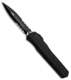 Microtech Cypher D/E OTF Auto Knife Smooth Tactical (4" Black Serr) 242S-2T