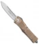 Microtech Combat Troodon T/E Automatic OTF Knife Tan (3.8" Satin)