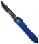 Microtech Ultratech Knife Blue T/E OTF Automatic (3.44" Black Serr) 123-2BL